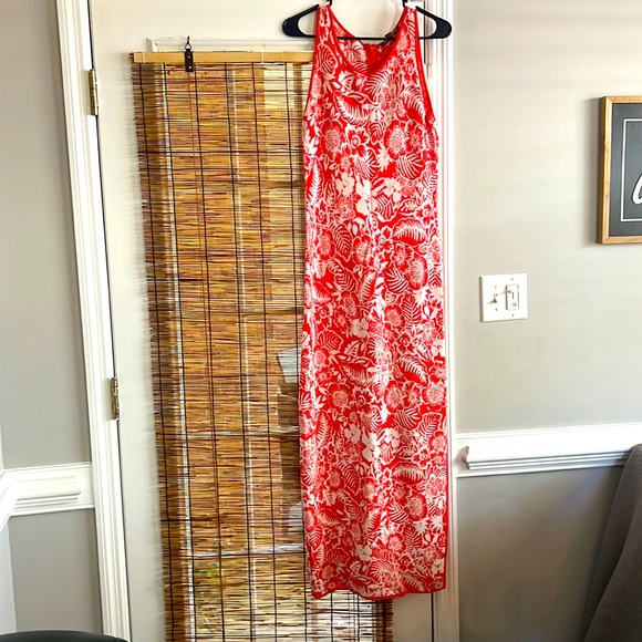 Womens Tommy Bahama maxi dress size small. It’s coral and white color. - Picture 1 of 9